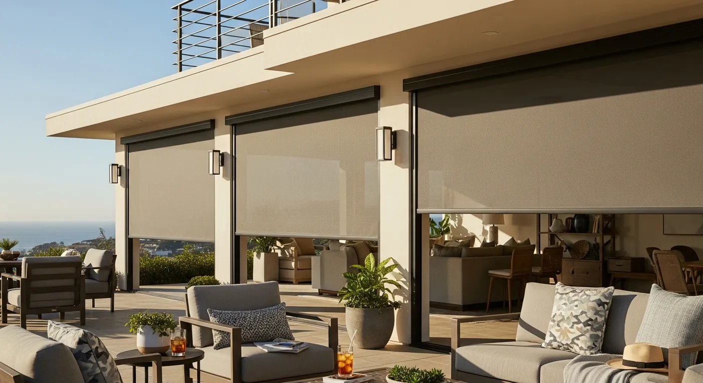 Custom Exterior Patio Shades Installation in La Jolla